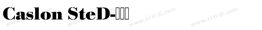 Caslon SteD字体转换